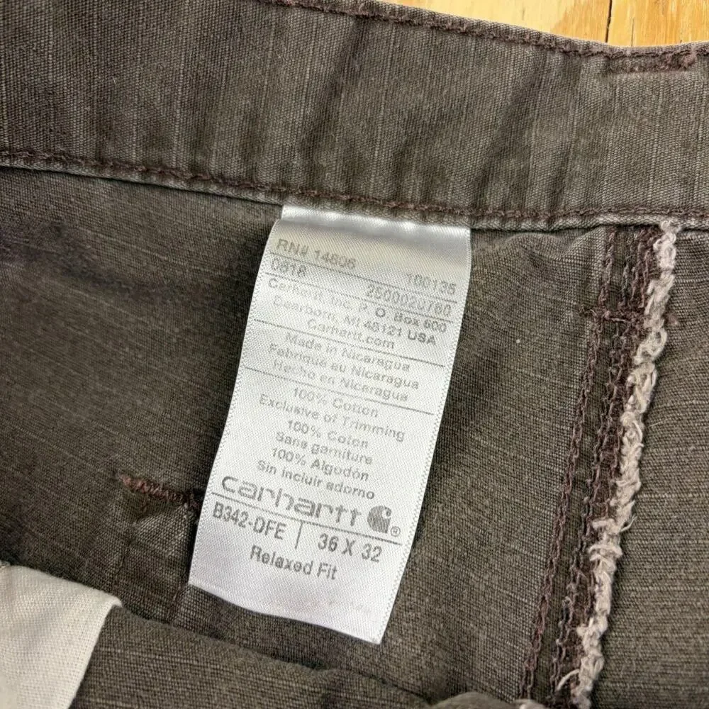 Vintage Carhartt Utility Carpenter Pants – Brown/Olive – Men’s 36x32